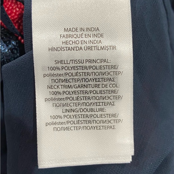 Polo Ralph Lauren Ladies Red Blue Sequined Striped Tank Top Size Small New - Picture 6 of 8